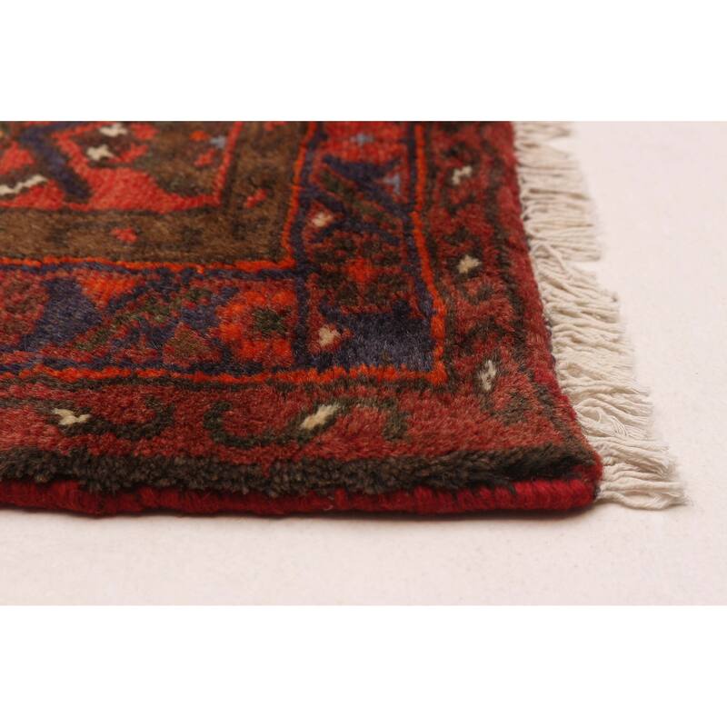 ECARPETGALLERY Hand-knotted Andelz Red Wool Rug - 3'5 x 5'3