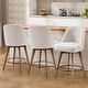 preview thumbnail 23 of 26, 26" Counter Height Swivel Bar Stool, Upholstered Counter Stools - 23.8" (D) x 21.7" (W) x 38" (H)