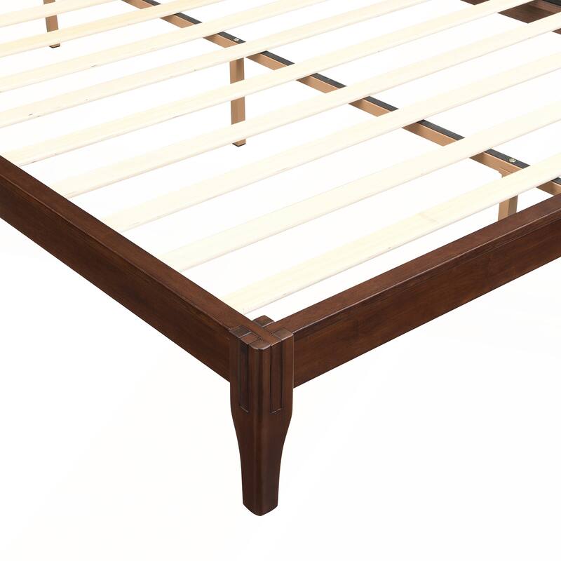 12 Inch Queen Size Solid Dry Bamboo Wood Platform Bed Frame