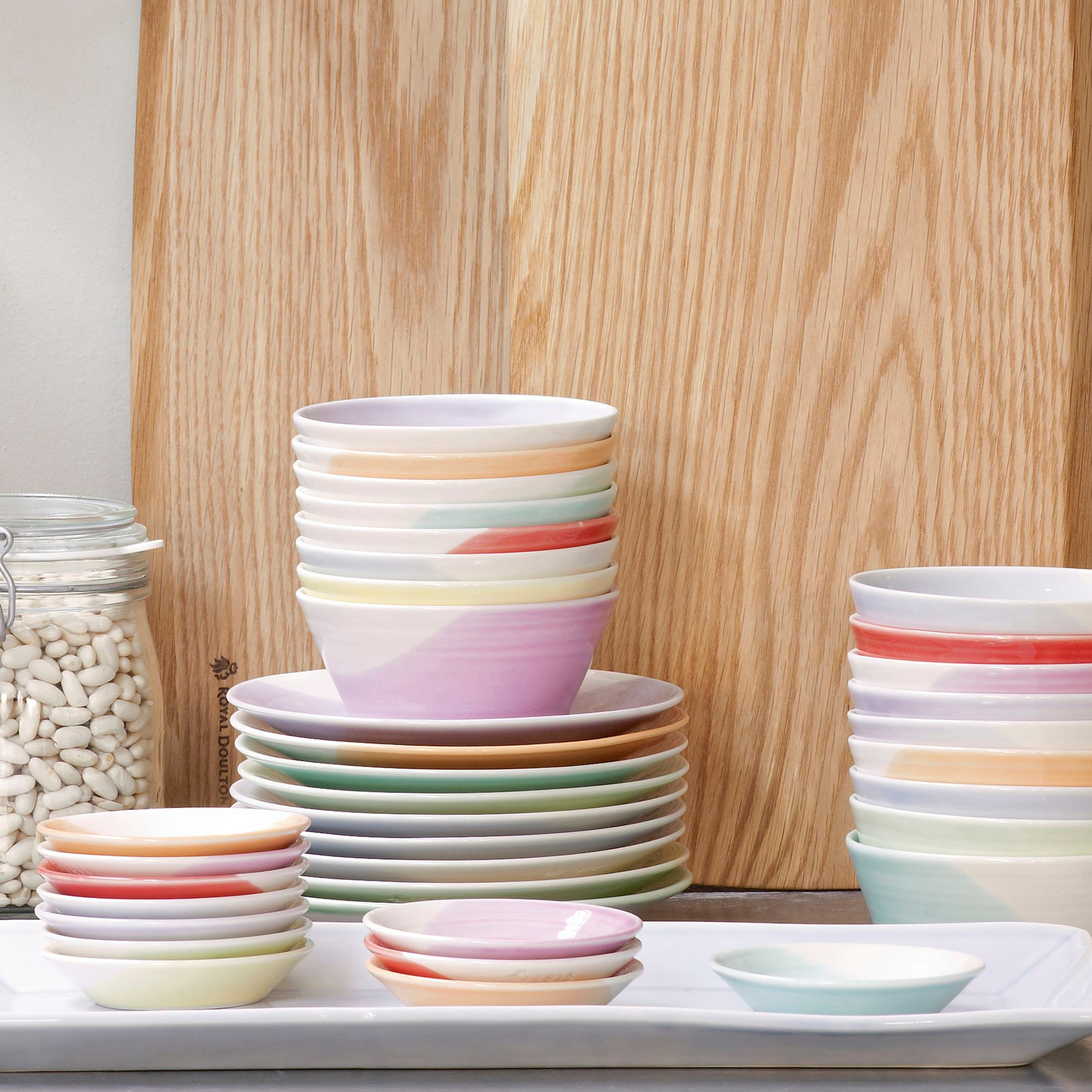 Tableware Royal Doulton Tapas Bowls 1815 Bright Colors Mini