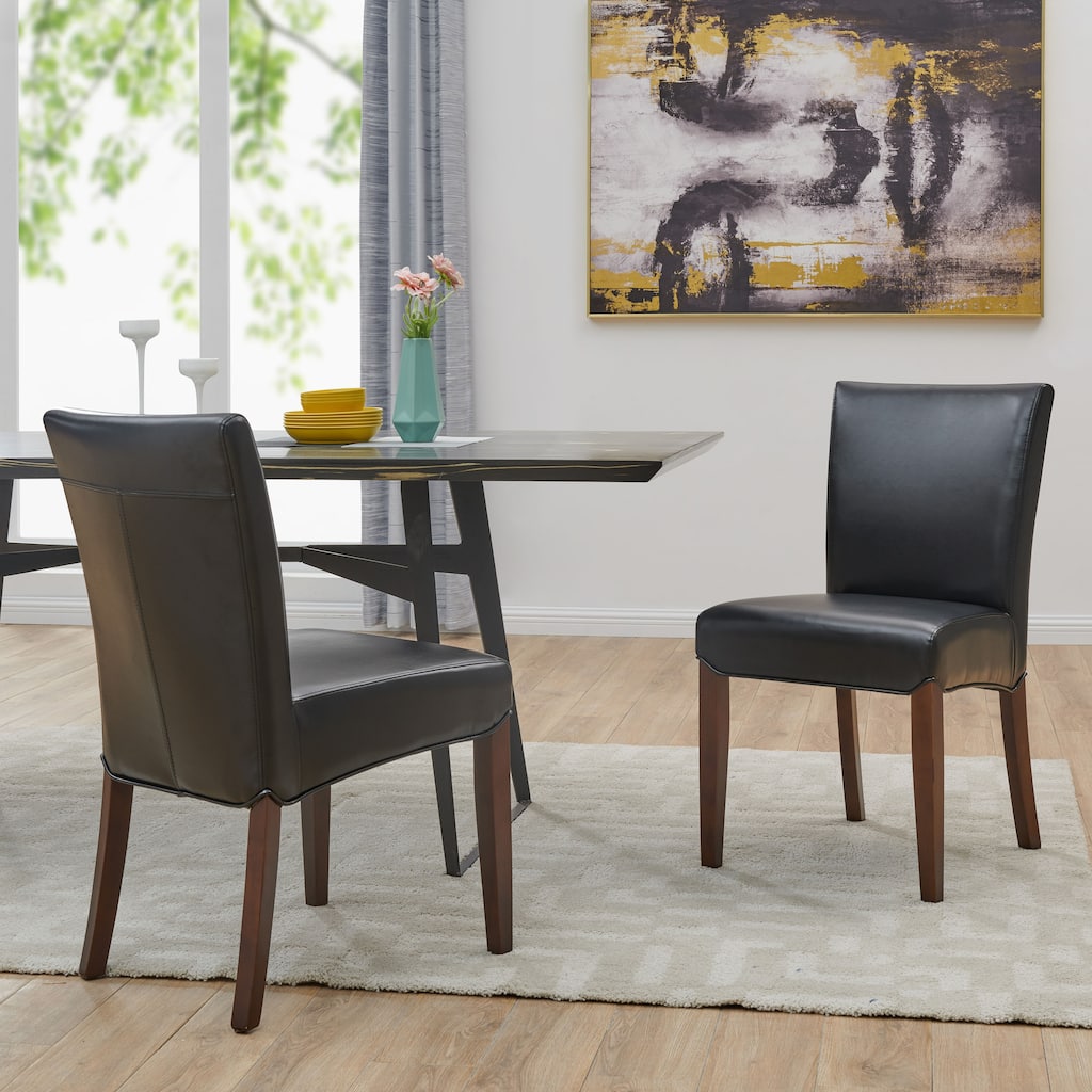 NPD Furniture Beverly Hills Bonded Leather Dining Chair (Set of 2) - na