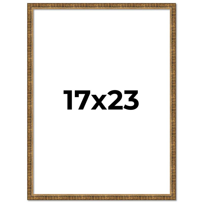 17x23 Frame Gold Kingsley Distressed Solid Wood Picture Frame Width