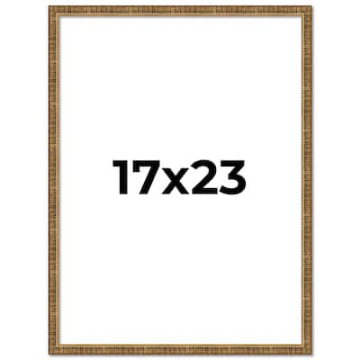 17x23 Frame Gold Solid Wood Picture Frame - Complete Modern Photo