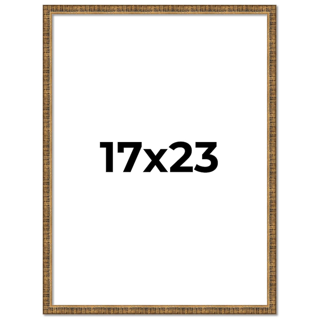 17x23 Frame Gold Solid Wood Picture Frame - Complete Modern Photo