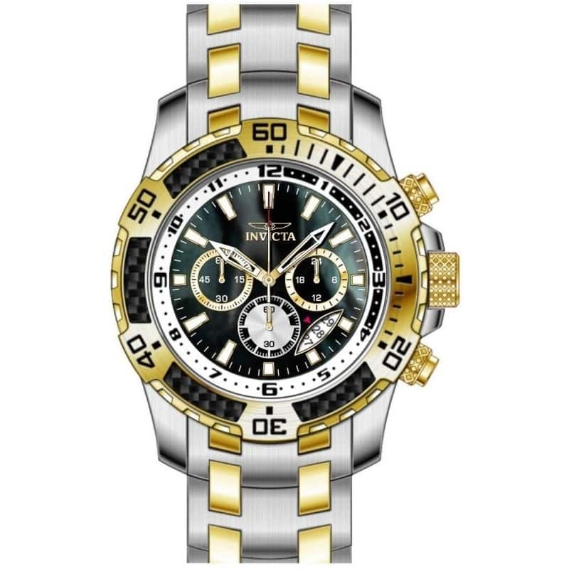Invicta Men's 49852 Pro Diver Quartz VD53 Black Dial Watch