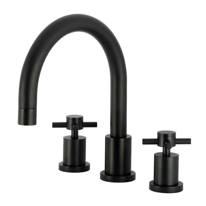 Kingston Brass Concord 3-Hole Deck Mount Roman Tub Faucet - Matte Black