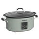 preview thumbnail 10 of 46, 10qt Large Capacity Digital Slow Cooker with Aluminum Pot Olive - 10 Quarts