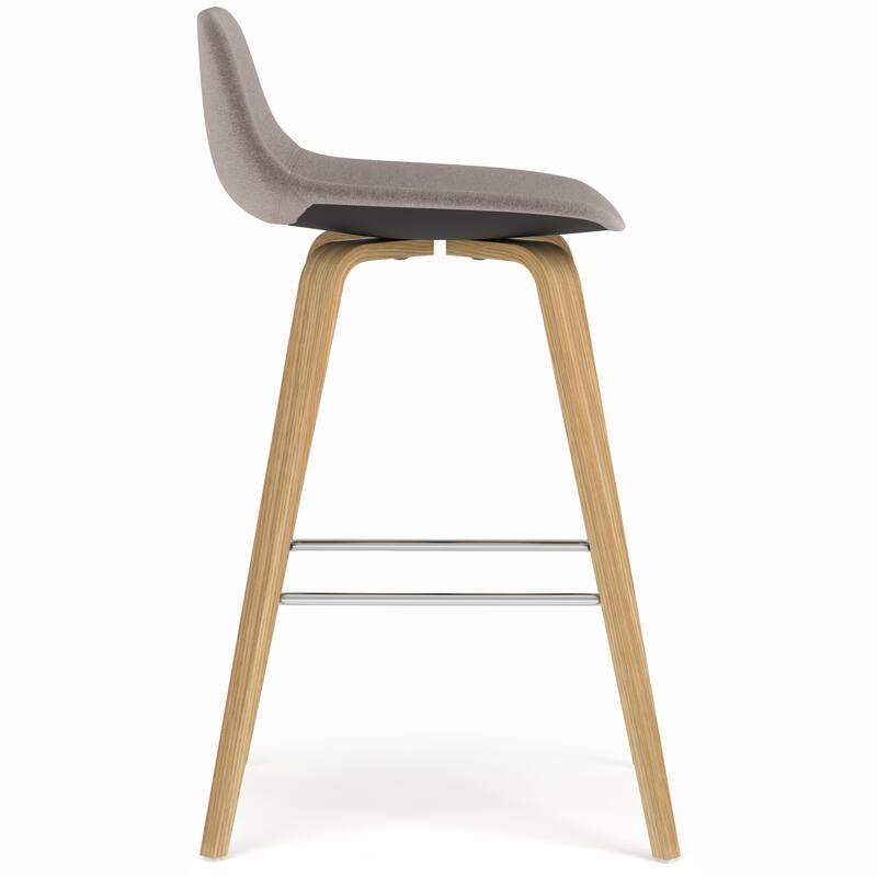 WYNDENHALL Cacey Mid Century Modern Bentwood Counter Height Stool (Set of 2) - 20.7'' x 21.1'' x 36.6