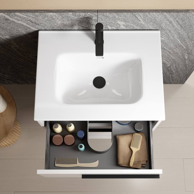 WS Bath Collections Lotus C70W Lotus 28" Free Standing Single Basin
