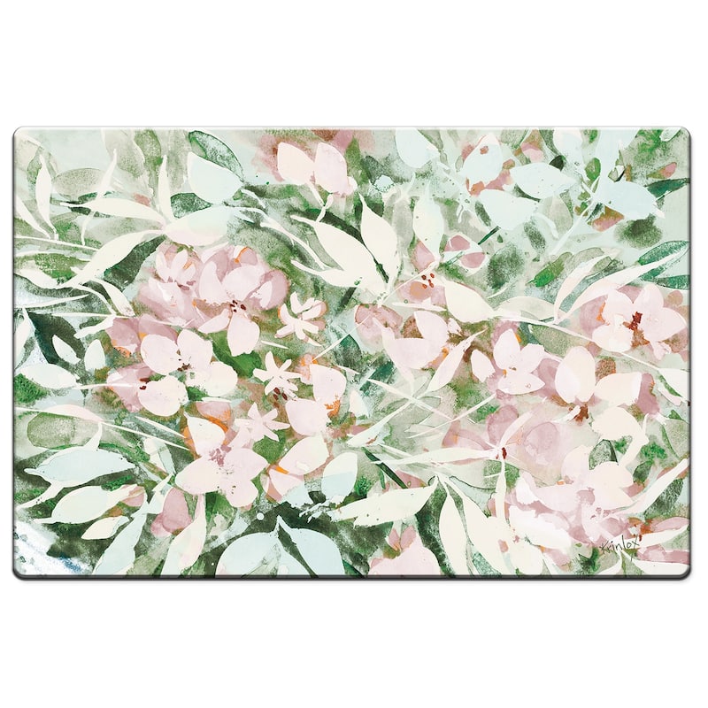Highland Home Beyond the Shore 30” x 20” Decorative Vinyl Comfort Floor Mat Manufactured in The USA, Waterproof, Easy to Clean - Multi - 30x20