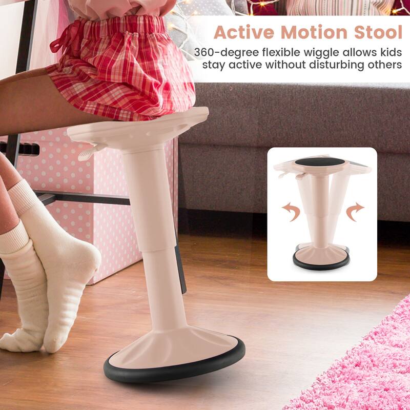 Adjustable Wobble Stool for Kids and Adults Ergonomic Active Sitting Chair with Non Slip Base