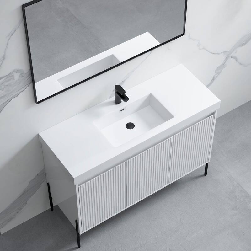 Ripple 48" Bathroom Vanity Kit (Assembly Required)