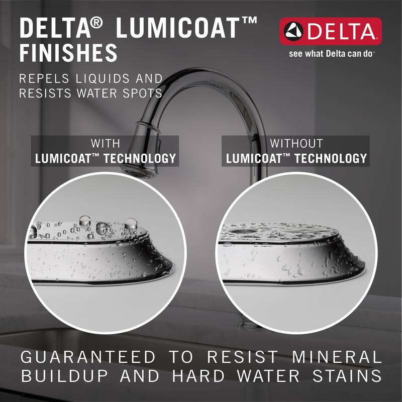Delta Emmeline 1.8 GPM Single Hole Pull Down Bar/Prep Faucet with