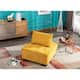 Poly fabric Square Living Room Ottoman Lazy Chair - Yellow
