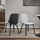 preview thumbnail 4 of 62, Brinley Walnut or Black Wood Upholstered Dining Chair Set of 2 - Gray and Black