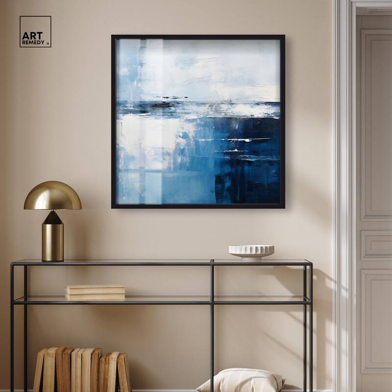Layers of Blue Shadowbox by Art Remedy