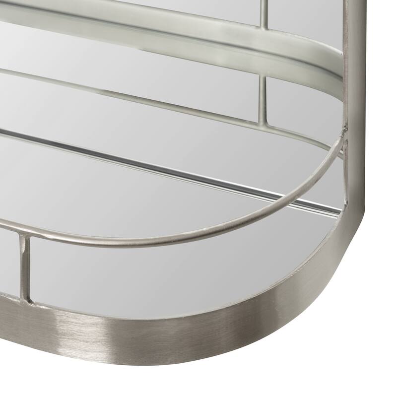 Kate and Laurel Peyson Framed Arch Mirror with Shelf