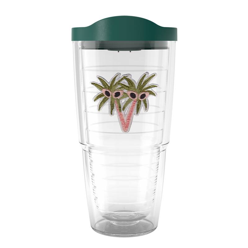 Tervis Bouffants and Broken Hearts Peeping Palm Parade Made in USA Double Walled Insulated Tumbler Travel 24oz, Classic