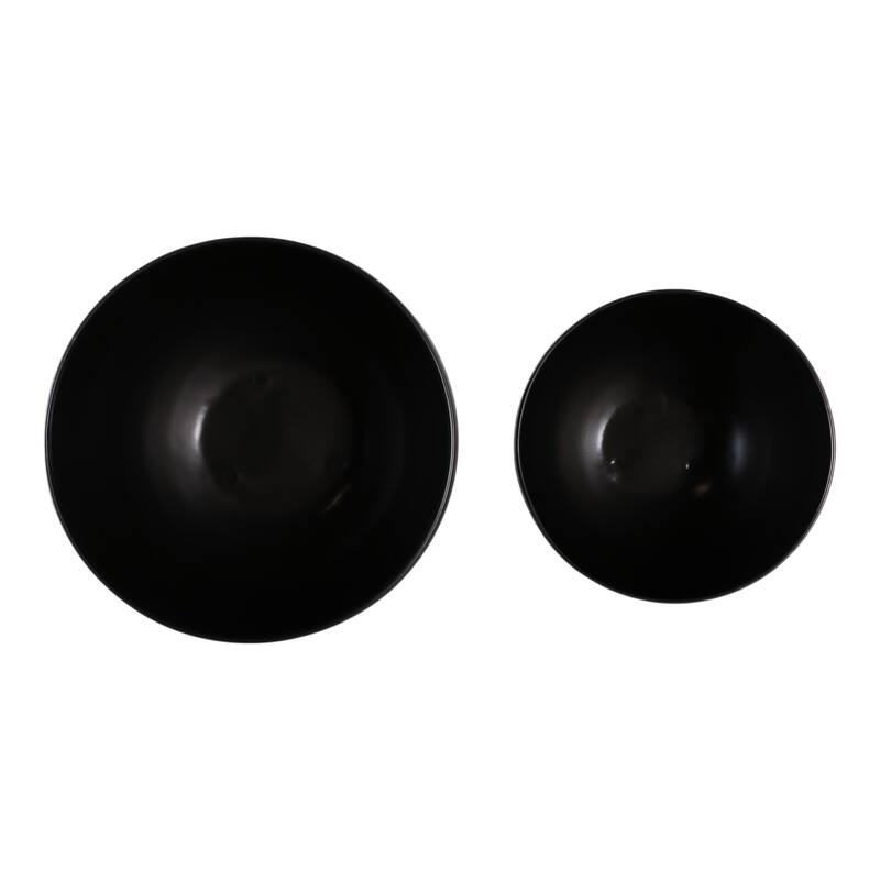 Metal Planters Modern Sleek Decorative Footed Bowl Design (Set of 2) - 10.5" x 10.5" x 9.25"