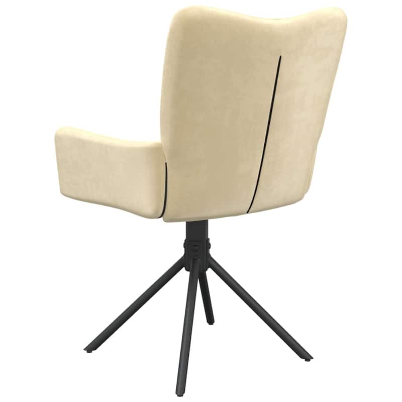 vidaXL Swivel Dining Chairs 2 Pcs Upholstered Accent Leisure Side Chair Velvet - 21.7" x 22" x 33.7"