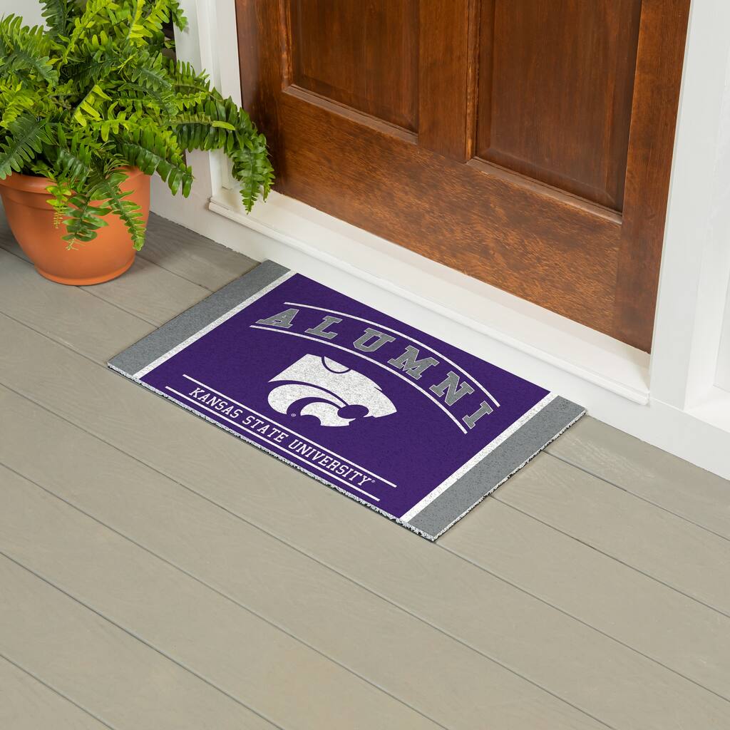 28 in. x 16 in. Kansas State University Alumni Full Color PVC Door Mat