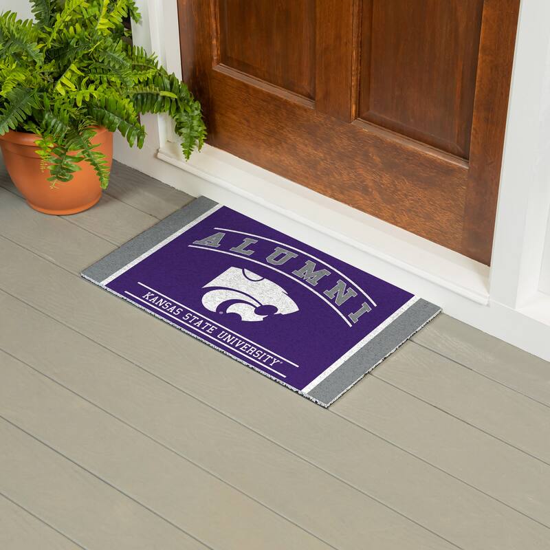 28 in. x 16 in. Kansas State University Alumni Full Color PVC Door Mat