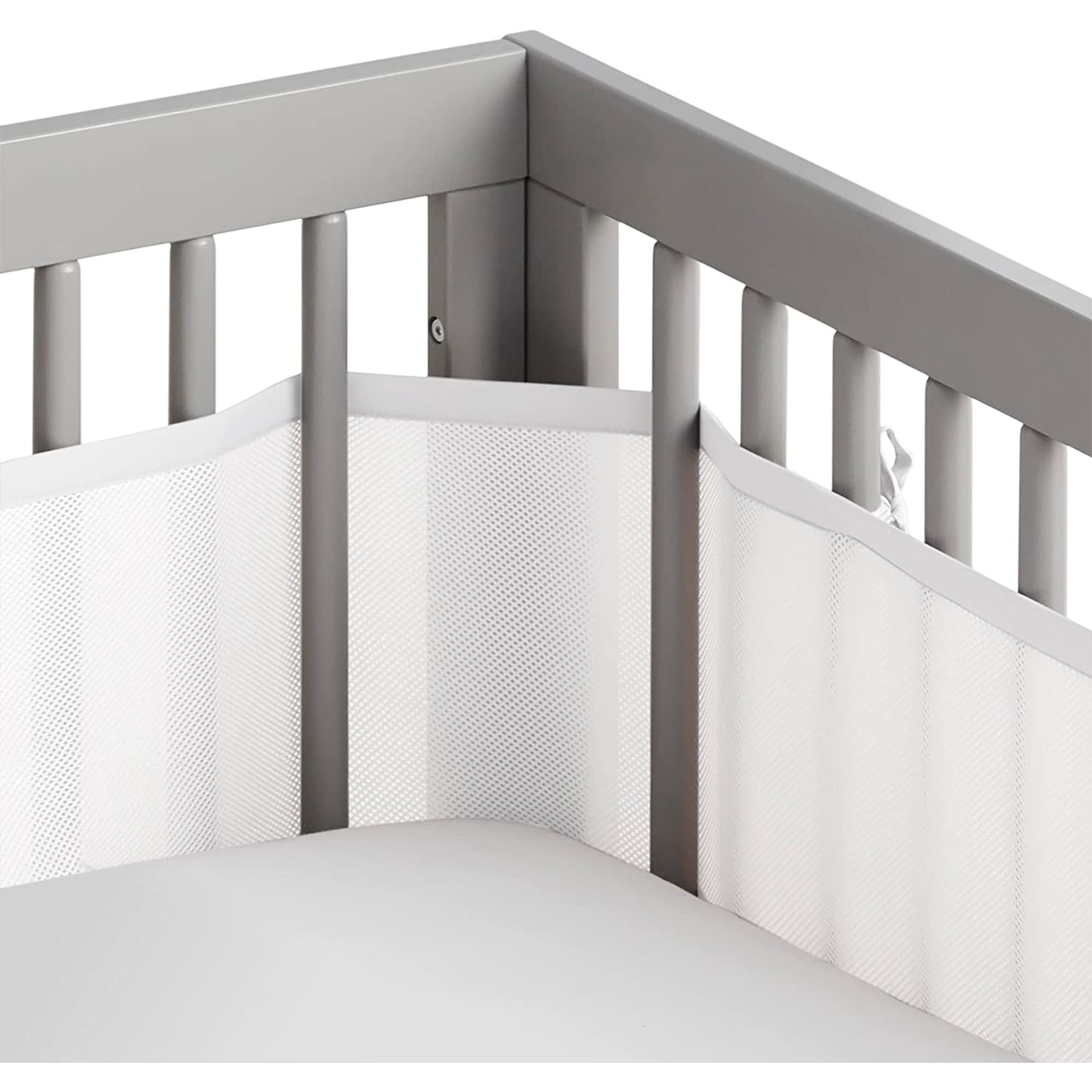 Black mesh crib bumper sales