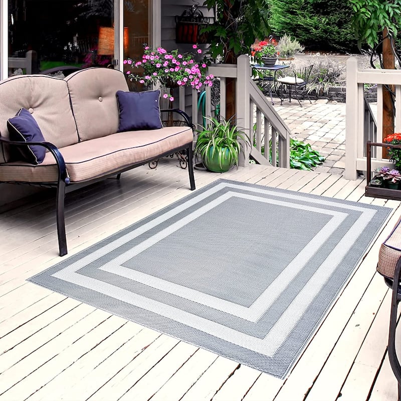 Paris Lightweight Reversible Recycled Plastic Outdoor Floor Mat/Rug