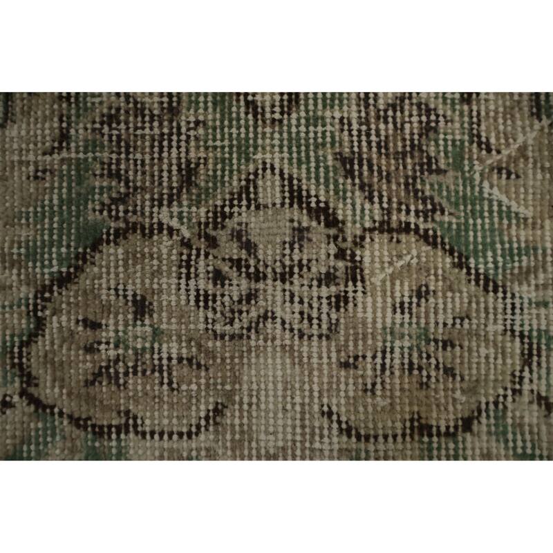 Hand Knotted Oriental 100% Wool Carpet Transitional Floral Beige & Ivories Anatolian Area Rug - 8' 7'' X 5' 7''