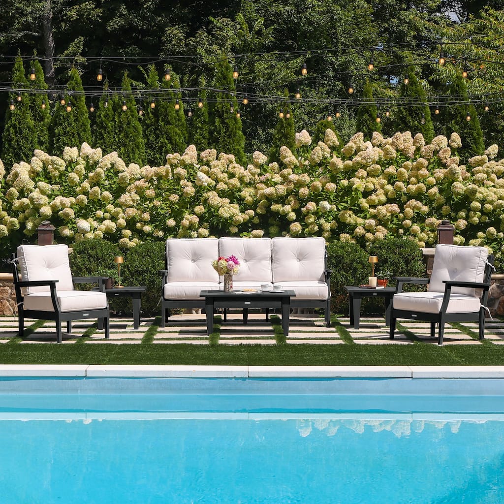 HIGHWOOD Lehigh 6-Piece Couch and Chair Deep Seating Set