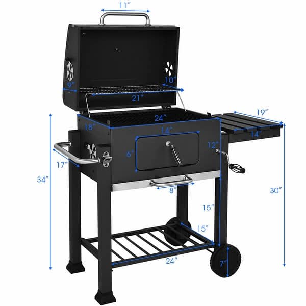 Shop Costway Charcoal Grill Barbecue Bbq Grill Outdoor Patio