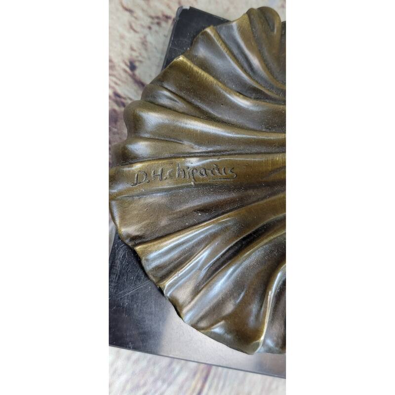Signed Milo Art Lost Wax Sitting Dancer Bronze Sculpture Figure Statue Figurine