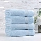 preview thumbnail 37 of 105, Superior Heritage Egyptian Cotton Absorbent Bath Towel Set of 4 Light Blue