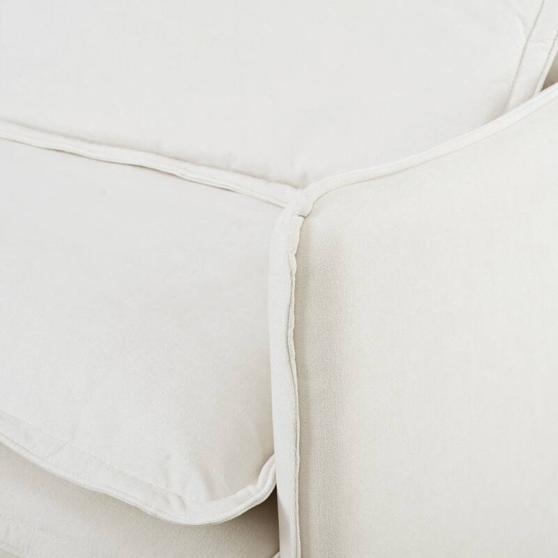 4-Seater Comfy Cloud Couches Double-Layer Cushion Recliner Sofa