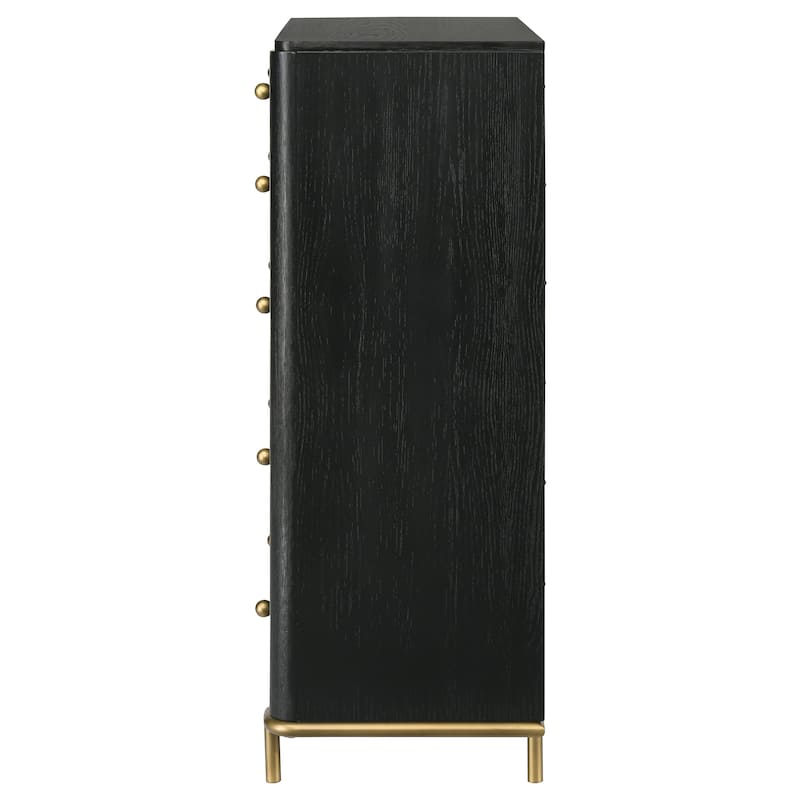 Arini Coastal Wood 5-drawer Bedroom Chest