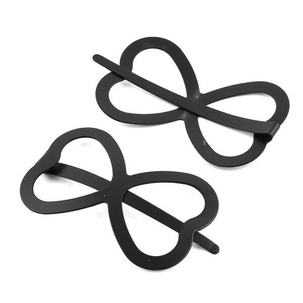 Shop Women Metal Heart Design Single Prong Clip Hairclip Hair