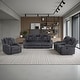preview thumbnail 1 of 35, Brynda Corduroy 3-Piece Manual Double Reclining Sofa Sets