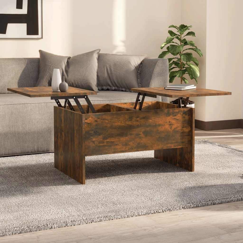 vidaXL Coffee Table Lift Top End Table Accent Side Sofa Table Engineered Wood - 31.5" x 19.7" x 16.7"