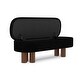 preview thumbnail 22 of 21, 51" Upholstered Flip Top Storage Bench with Solid Wood Legs for Bedroom, Entryway and Living Room