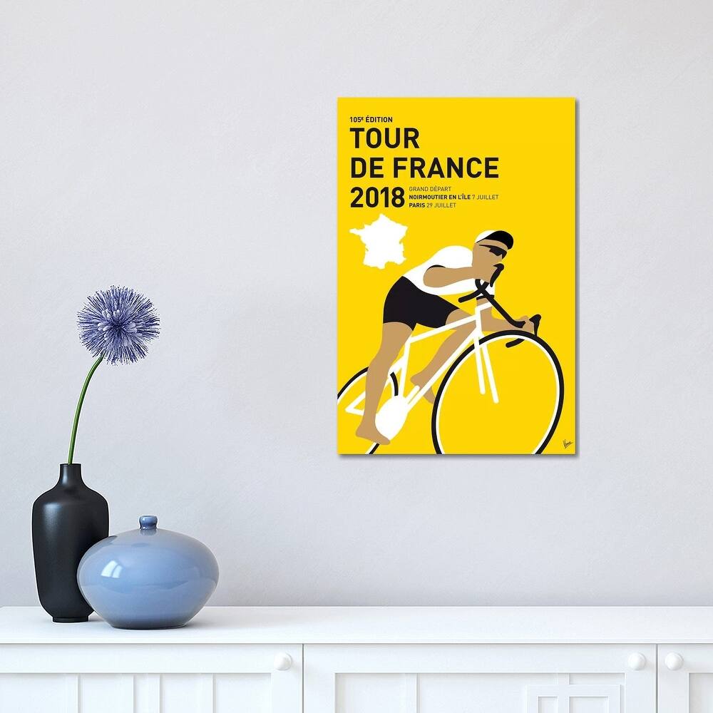 iCanvas "Tour de France 2018 Minimal Poster" by Chungkong Canvas Print