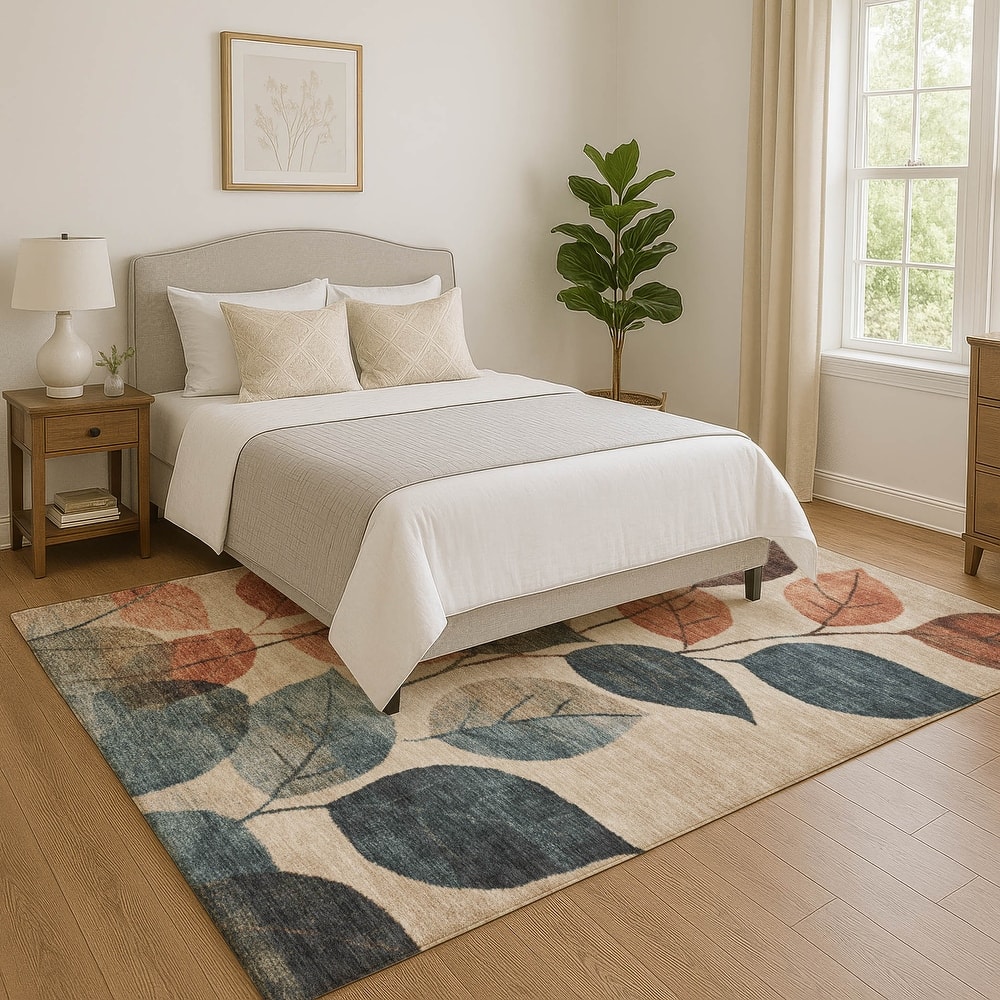 Premium Washable Super Soft Floral Mayfield Rug