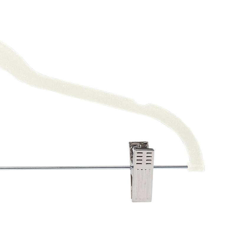 Simplify 24 Pack Velvet Hangers with Clips