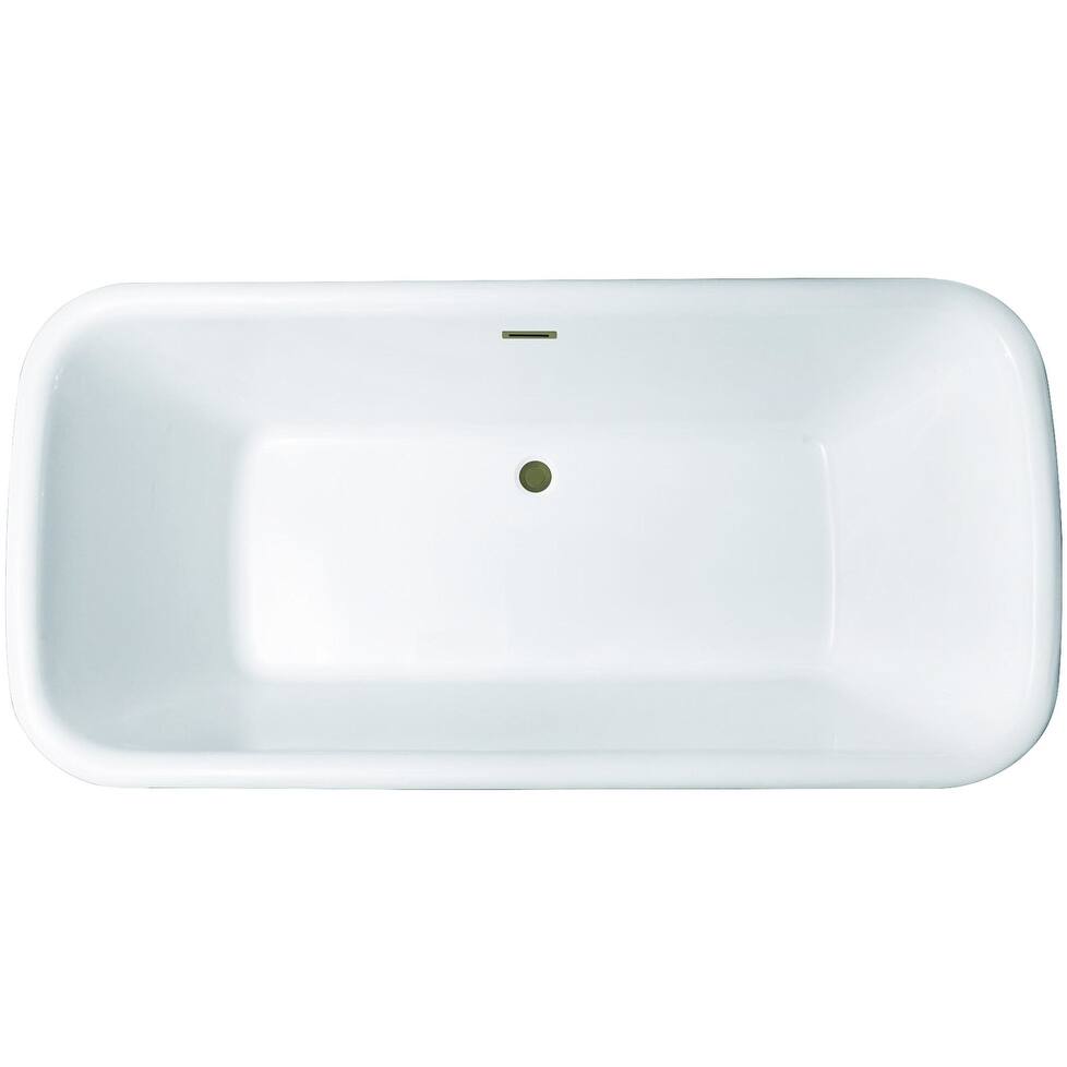 Kingston Brass VTDE713524C41 Aqua Eden 71" Free Standing Acrylic