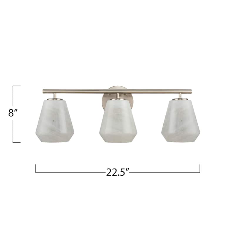 Artcraft Brooke Bathroom Vanity - Wispy White Glassware Shade