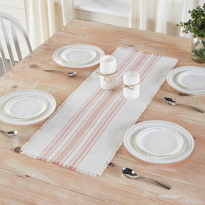 Antique White Stripe Runner