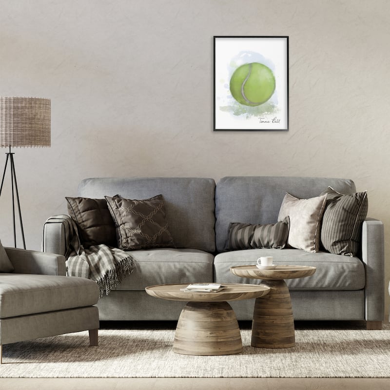 Stupell Soft Pastel Tennis Ball Framed Giclee Art Design By Matthew Piotrowicz