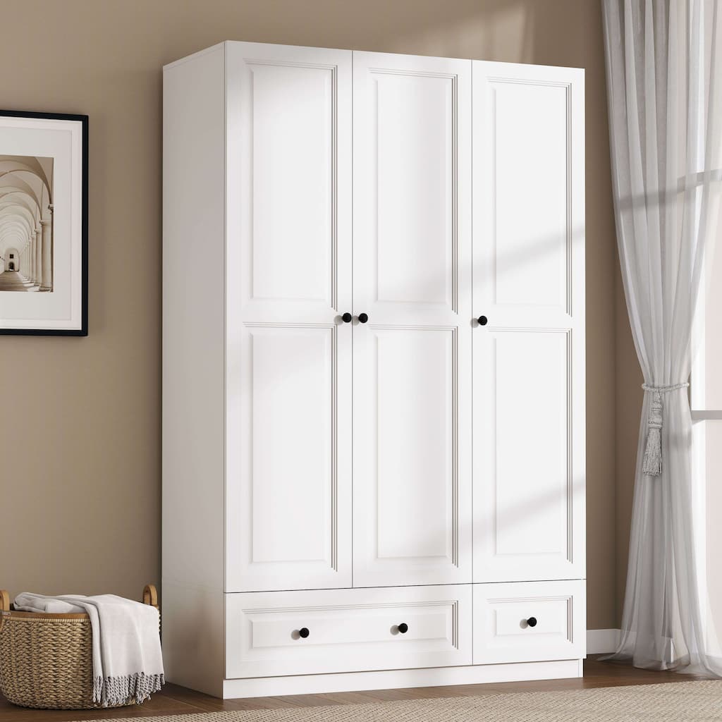 74" Armoire Wardrobes Closet Storage Cabinet