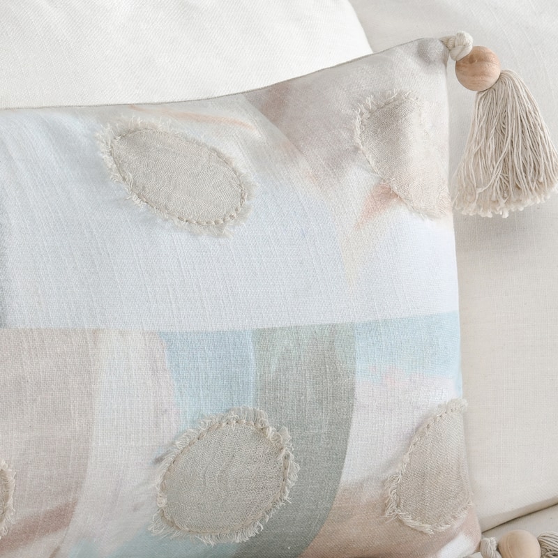 Villa by Classic Home Yama 14"x26" Cotton Blend Multicolor Throw Pillow