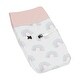 preview thumbnail 1 of 4, Pastel Rainbow Collection Girl Changing Pad Cover - Blush Pink, Purple, Teal, Blue and White