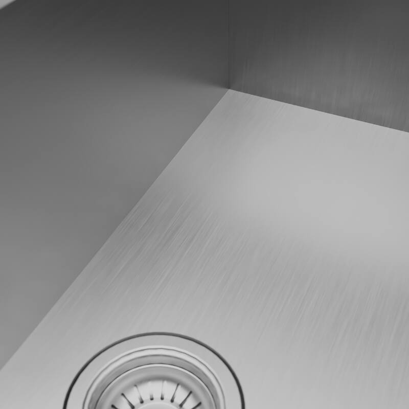 Karran Fusion Top Mount 33-in x 22-in Stainless Steel Single Bowl Kitchen Sink